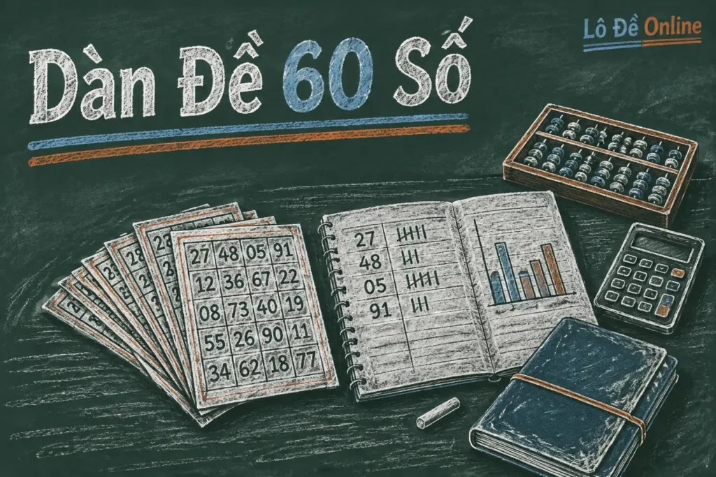 Dàn đề 60 số là cách bạn chọn ra 60 con số trong 100 số từ 00 đến 99 để đặt cược cho giải đặc biệt của một kỳ xổ số kiến