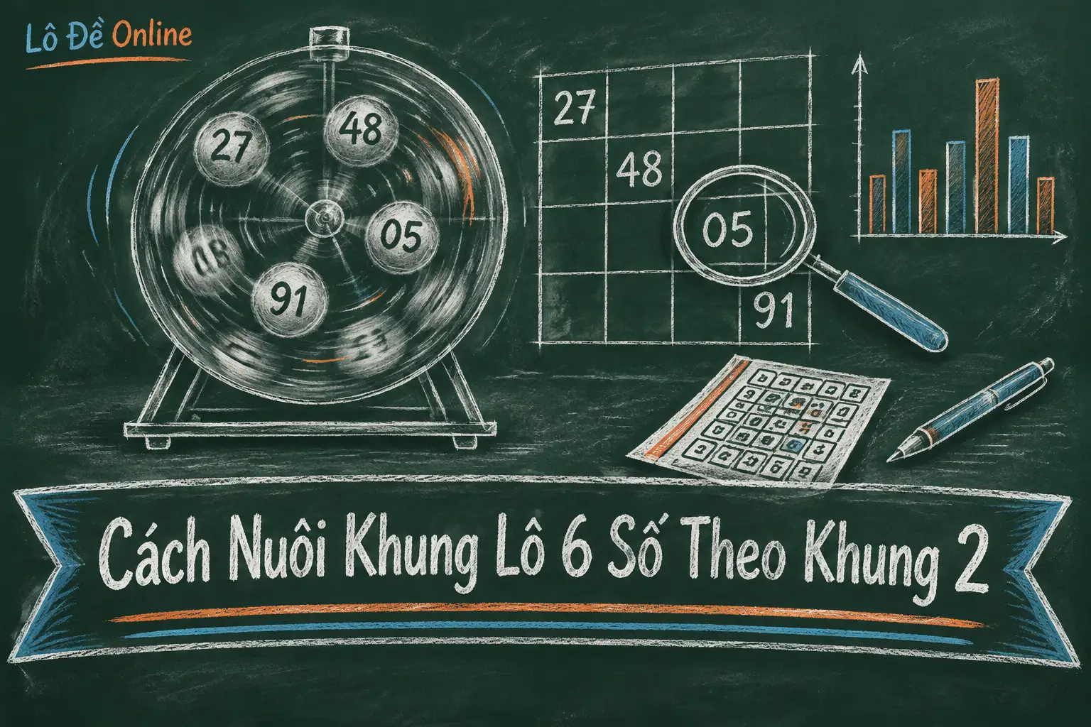 Nuôi khung nghĩa là giữ nguyên dàn sáu số và đánh liên tục trong số ngày bạn đã chọn từ đầu - khung lô 6 số