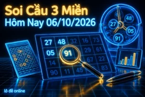 soi cầu 3 miền hôm nay 06/10/2026