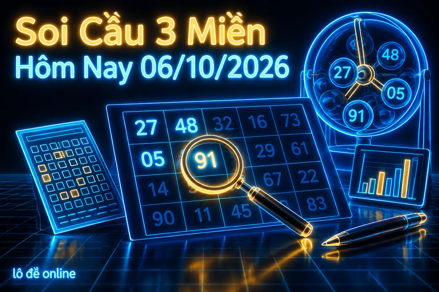 soi cầu 3 miền hôm nay 06/10/2026
