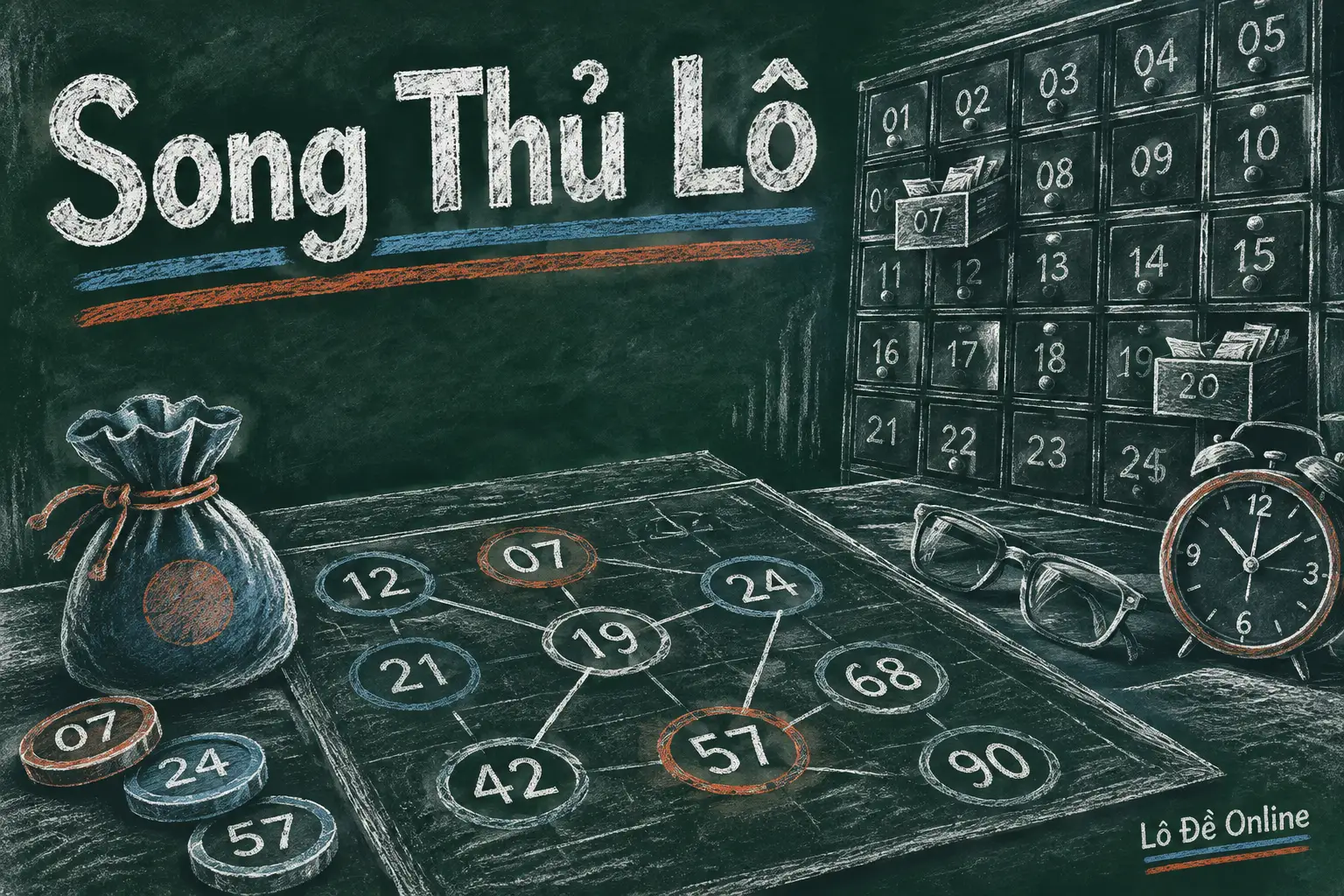 Song thủ lô là cách chọn sẵn đúng hai con lô 2 số để theo dõi